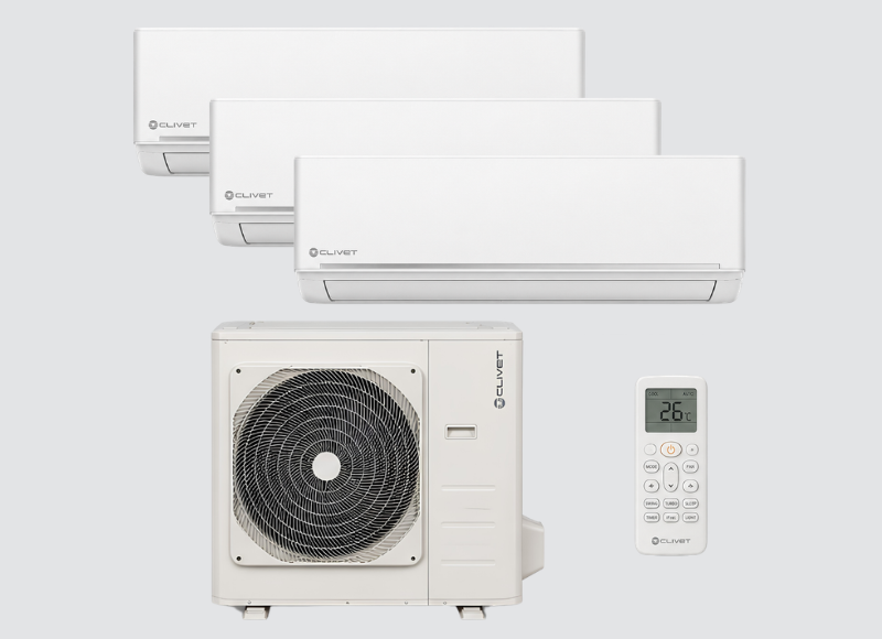 KIT PAC air/air Clivet EZCool Penta-Split - 12 kW - 5 sorties