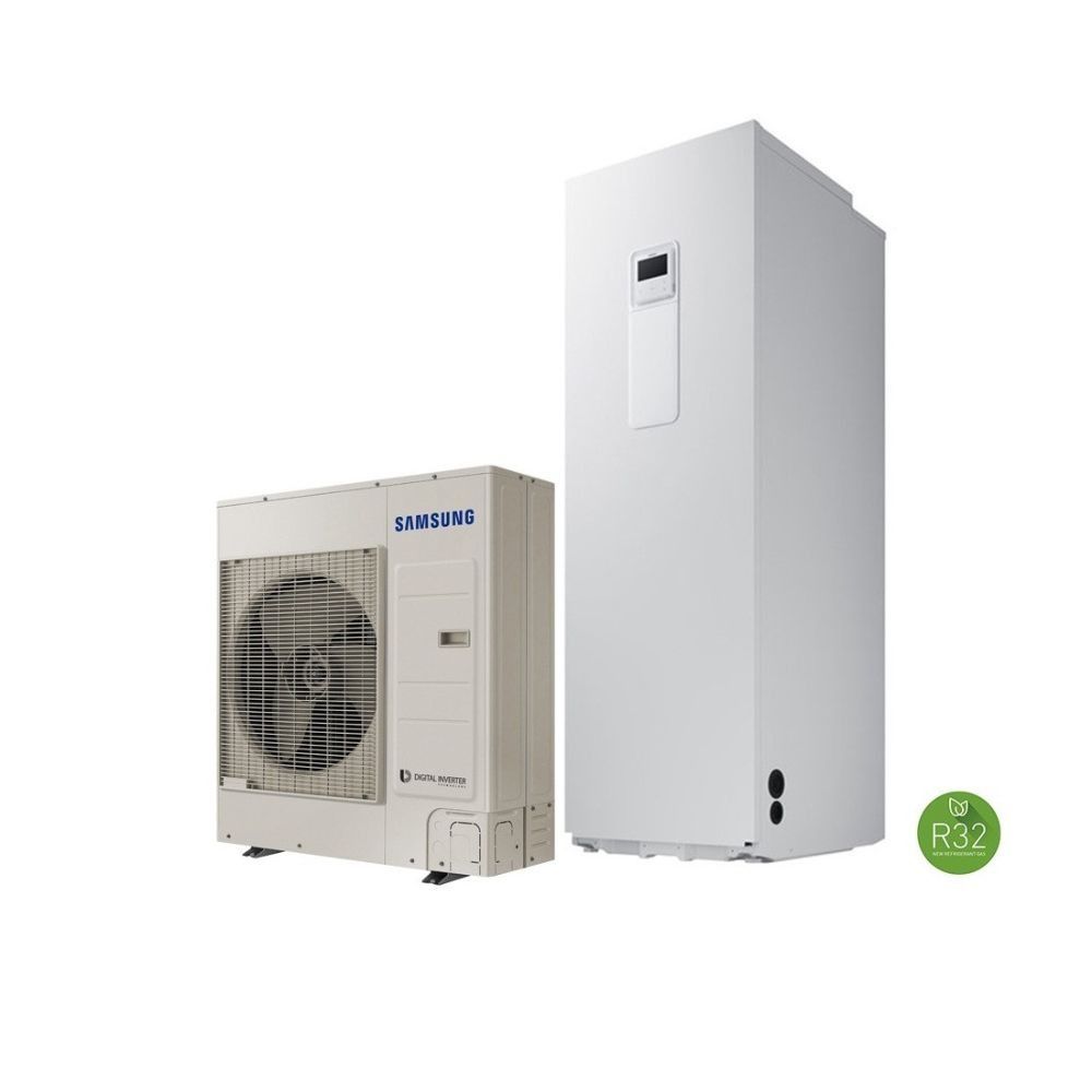 KIT PAC air/eau Samsung EHS ClimateHub Monobloc – 8 kW – Triphasé – Ballon ECS 260 L
