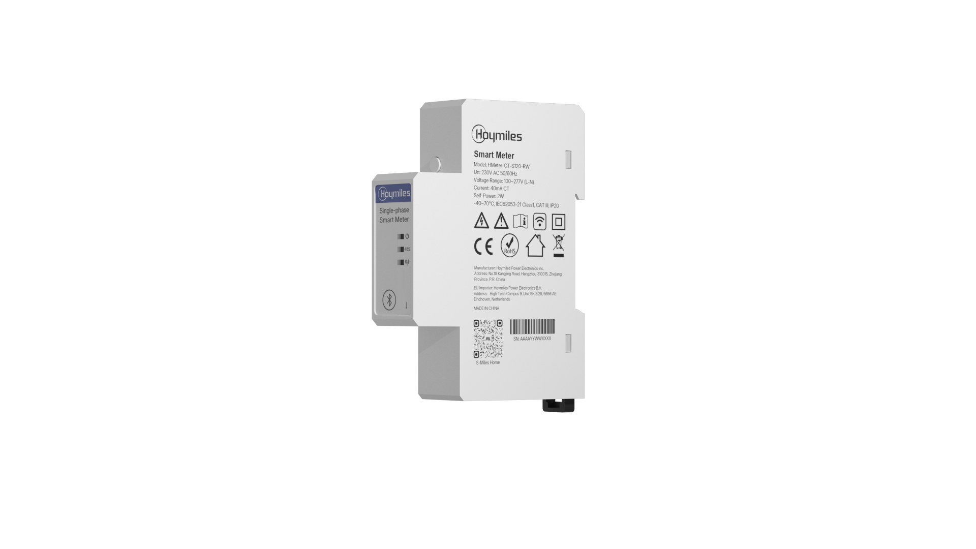 Compteur Intelligent Monophasé Hoymiles Smart Meter - HMETER-CT-S120-RW
