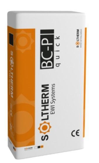 Soltherm Mortier Colle Blanc Fibré pour PSE et Laine de Roche Sac de 25kg