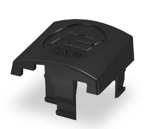 Doms - Bouchon de Finition Noir pour Rail de Montage - 380069