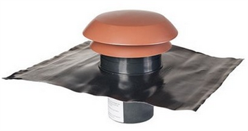 Nather Chapeau de toiture VMC Ø125 mm pour tuiles coloris Caramiel - CHAPEAU125