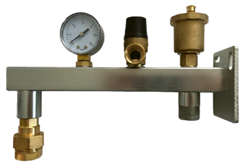 Console de vase d’expansion chauffage équipée (potence étanche) – CONSOLE