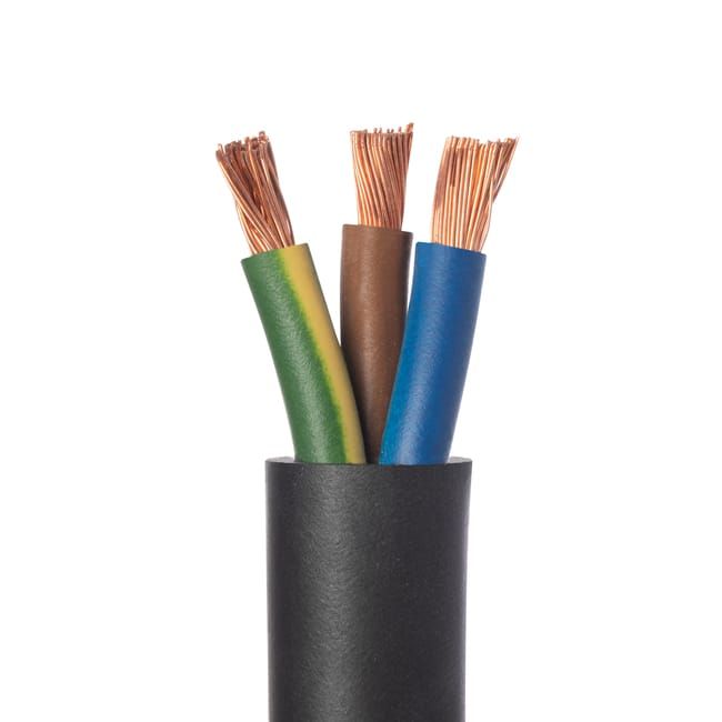 Ecoya - Câble Électrique 3G 6mm² (Longueur 25m) - 3G6MM2