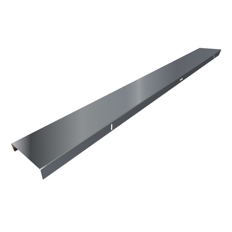 ETSM ITECOUR140  PROFILE DE COURONNEMENT GRIS RAL7016 POUR POLY 140MM-LG3M-RAILCOURGRIS140