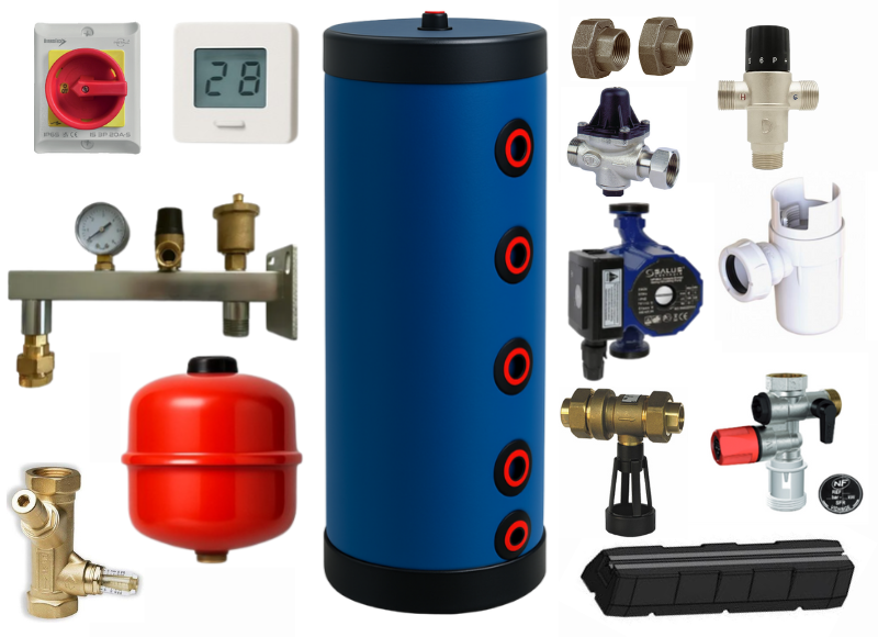KIT Accessoires PAC R-O Bibloc EXCELIA DUO ECS - 11/14 kW - Triphasé